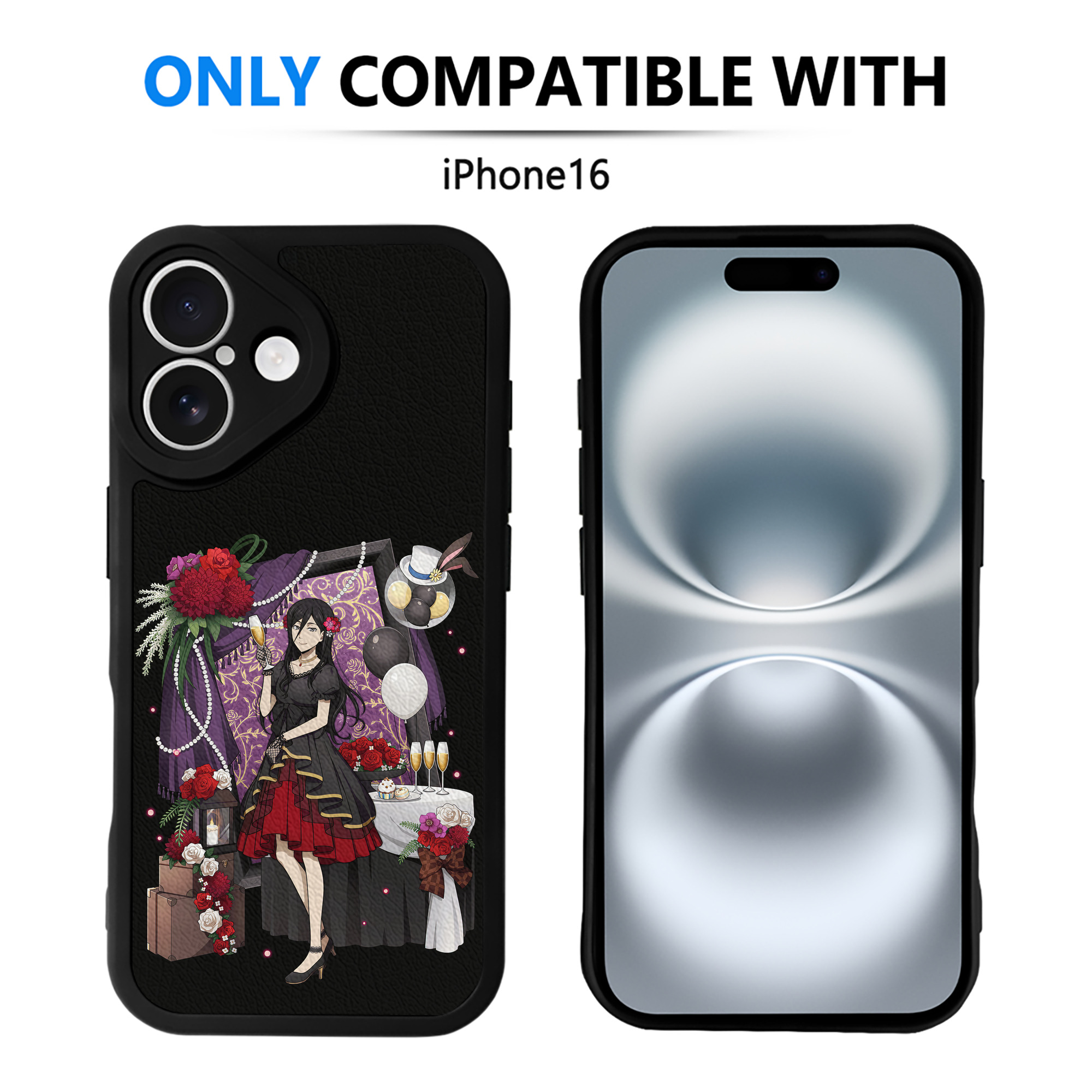 （画像用） 文豪ストレイドッグス Bungo Stray Dogs 【iPhone 16シリーズ対応】シリコンスマホケース（レザー調） 材質：シリコン